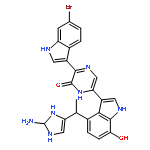 2(1H)-Pyrazinone,6-[4-[1-(2-amino-2,3-dihydro-1H-imidazol-4-yl)ethyl]-7-hydroxy-1H-indol-3-yl]-3-(6-bromo-1H-indol-3-yl)-