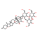 b-D-Galactopyranoside, (3b,5a,25R)-spirostan-3-yl O-b-D-glucopyranosyl-(1®2)-O-[b-D-glucopyranosyl-(1®3)]-O-b-D-glucopyranosyl-(1®4)-