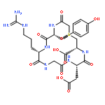 CYCLO(-D-TYR-ARG-GLY-ASP-CYS(CARBOXYMETHYL)-OH) SULFOXIDE