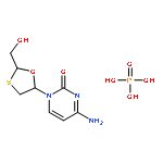 4-amino-1-[(2S,5R)-2-(hydroxymethyl)-1,3-oxathiolan-5-yl]pyrimidin-2-one; phosphoric acid