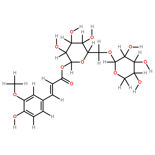 (E)-1-O-p-Feruloyl-beta-D-xylopyranosyl-(1->6)-beta-D-glucopyranose