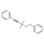 Benzene, [[(1,1-dimethyl-3-phenyl-2-propynyl)oxy]methyl]-