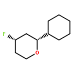 2H-Pyran, 2-cyclohexyl-4-fluorotetrahydro-, cis-