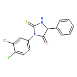 4-Imidazolidinone, 3-(3-chloro-4-fluorophenyl)-5-phenyl-2-thioxo-, (±)-