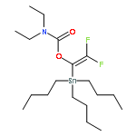 Carbamic acid, diethyl-, 2,2-difluoro-1-(tributylstannyl)ethenyl ester