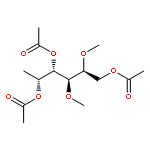 D-Galactitol, 6-deoxy-2,3-di-O-methyl-, triacetate