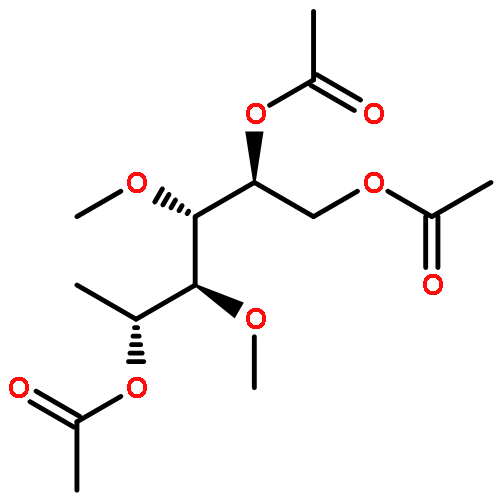 D-GALACTITOL, 6-DEOXY-3,4-DI-O-METHYL-, TRIACETATE