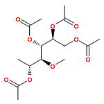 D-Galactitol, 6-deoxy-4-O-methyl-, tetraacetate