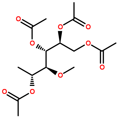 D-Galactitol, 6-deoxy-4-O-methyl-, tetraacetate