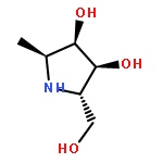 3,4-Pyrrolidinediol, 2-(hydroxymethyl)-5-methyl-, (2S,3S,4R,5S)-