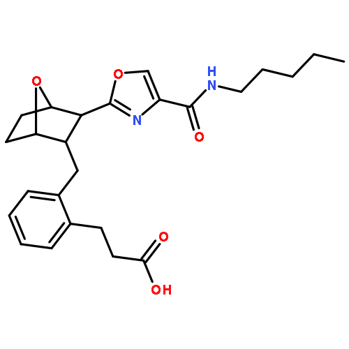 Benzenepropanoic acid,2-[[(1S,2R,3S,4R)-3-[4-[(pentylamino)carbonyl]-2-oxazolyl]-7-oxabicyclo[2.2.1]hept-2-yl]methyl]-