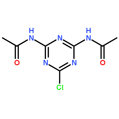 Acetamide,N,N'-(6-chloro-1,3,5-triazine-2,4-diyl)bis- (9CI)