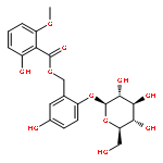 b-D-Glucopyranoside,4-hydroxy-2-[[(2-hydroxy-6-methoxybenzoyl)oxy]methyl]phenyl