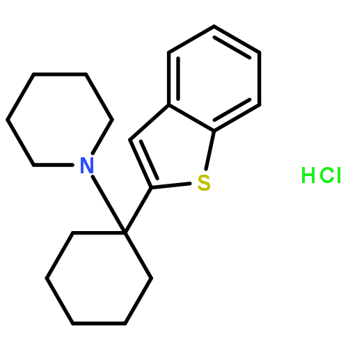 Piperidine, 1-(1-benzo[b]thien-2-ylcyclohexyl)-, hydrochloride