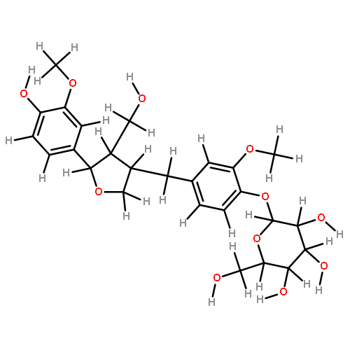 (+)-lariciresinol 4'-O-beta-D-glucopyranoside