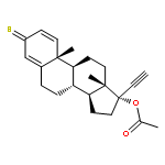 Pregna-1,4-dien-20-yne-3-thione, 17-(acetyloxy)-