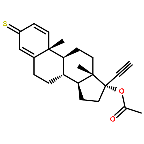 Pregna-1,4-dien-20-yne-3-thione, 17-(acetyloxy)-