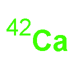 Calcium, isotope ofmass 42