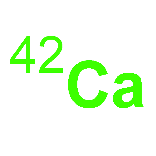 Calcium, isotope ofmass 42