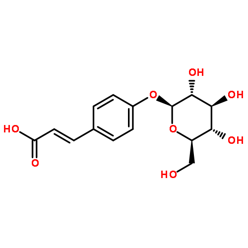 (E)-3-[4-[(2S,3R,4S,5S,6R)-3,4,5-TRIHYDROXY-6-(HYDROXYMETHYL)OXAN-2-YL]OXYPHENYL]PROP-2-ENOIC ACID