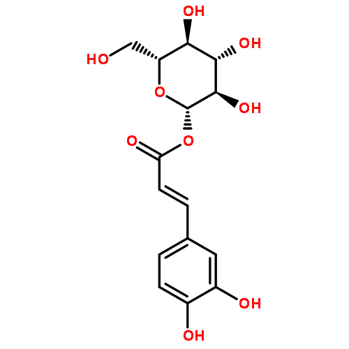 b-D-Glucopyranose,1-[3-(3,4-dihydroxyphenyl)-2-propenoate]