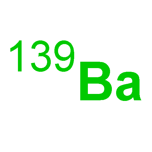 Barium, isotope of mass139