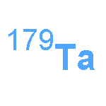 Tantalum, isotope ofmass 179