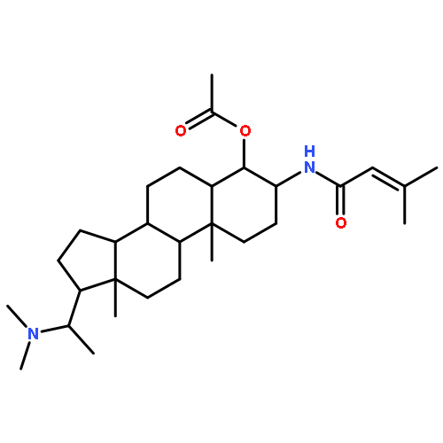 2-Butenamide, N-[(3b,4b,5a,20S)-4-(acetyloxy)-20-(dimethylamino)pregnan-3-yl]-3-methyl-