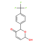 2H-Pyran-3(6H)-one, 6-hydroxy-2-[4-(trifluoromethyl)phenyl]-