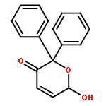 2H-Pyran-3(6H)-one, 6-hydroxy-2,2-diphenyl-