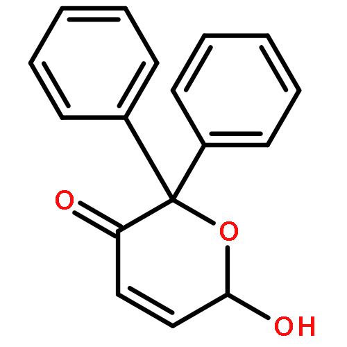 2H-Pyran-3(6H)-one, 6-hydroxy-2,2-diphenyl-