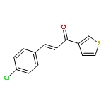 2-Propen-1-one, 3-(4-chlorophenyl)-1-(3-thienyl)-