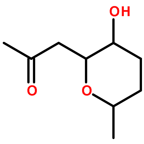 2-Propanone,1-[(2R,3S,6R)-tetrahydro-3-hydroxy-6-methyl-2H-pyran-2-yl]-