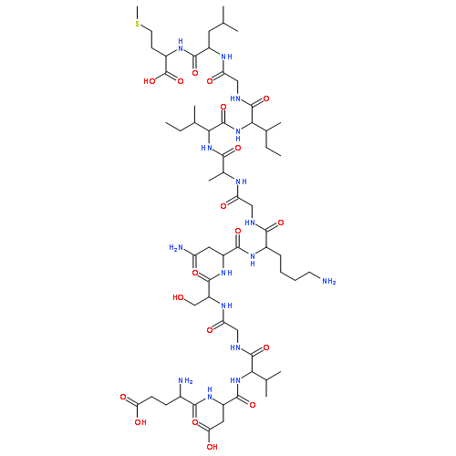 L-Methionine, L-a-glutamyl-L-a-aspartyl-L-valylglycyl-L-seryl-L-asparaginyl-L-lysylglycyl-L-alanyl-L-isoleucyl-L-isoleucylglycyl-L-leucyl-