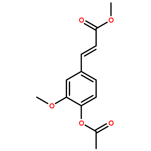 2-Propenoic acid, 3-[4-(acetyloxy)-3-methoxyphenyl]-, methyl ester, (E)-