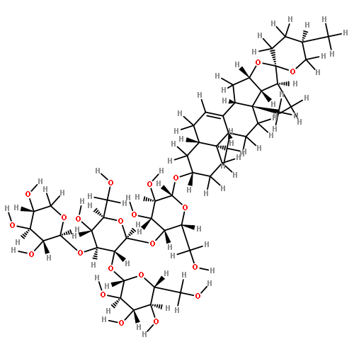 (3beta,5alpha,25R)-spirost-7(8)-en-3-yl O-beta-D-glucopyranosyl-(1?2)-O-[beta-D-xylopyranosyl-(1?3)]-O-beta-D-glucopyranosyl-(1?4)-beta-D-galactopyranoside