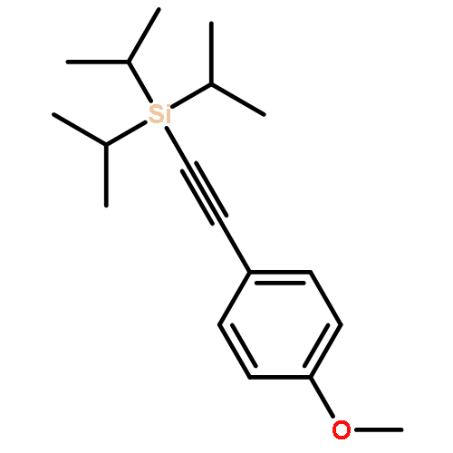 Silane, [(4-methoxyphenyl)ethynyl]tris(1-methylethyl)-