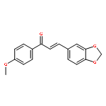 2-Propen-1-one, 3-(1,3-benzodioxol-5-yl)-1-(4-methoxyphenyl)-, (2E)-