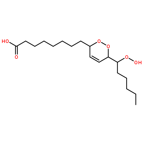 1,2-Dioxin-3-octanoic acid, 3,6-dihydro-6-(1-hydroperoxyhexyl)-