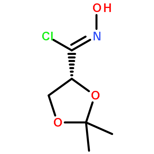 1,3-Dioxolane-4-carboximidoyl chloride, N-hydroxy-2,2-dimethyl-, (R)-