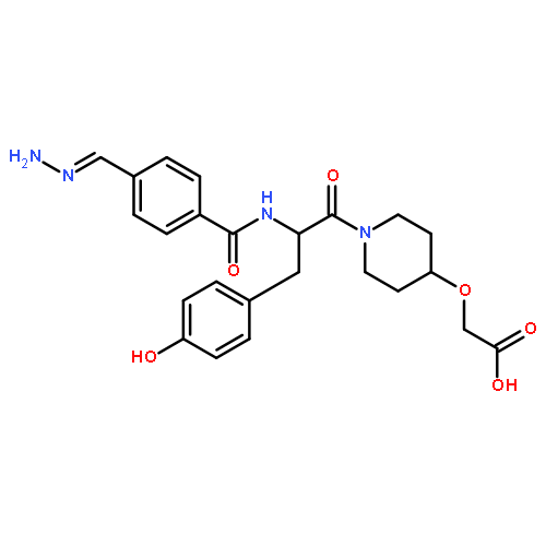 Acetic acid,2-[[1-[(2S)-2-[[4-(aminoiminomethyl)benzoyl]amino]-3-(4-hydroxyphenyl)-1-oxopropyl]-4-piperidinyl]oxy]-