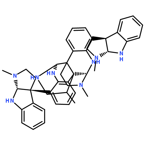 5,10b:11,4b-Bis(iminoethano)dibenzo[c,h][2,6]naphthyridine,5,6,11,12-tetrahydro-13,18-dimethyl-1,7-bis[(3aR,8aR)-2,3,8,8a-tetrahydro-1-methylpyrrolo[2,3-b]indol-3a(1H)-yl]-,(4bR,5R,10bS,11S)-