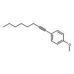 Benzene, 1-methoxy-4-(1-octynyl)-