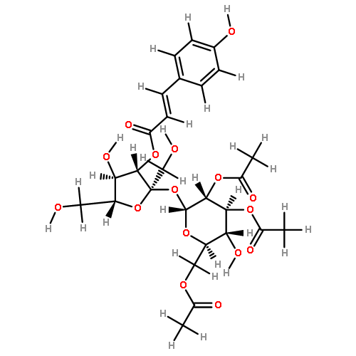 2',3',6'-tri-O-acetyl-3-O-(E)-p-coumaroylsucrose