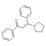 2-Propen-1-one, 1,3-diphenyl-3-(1-pyrrolidinyl)-