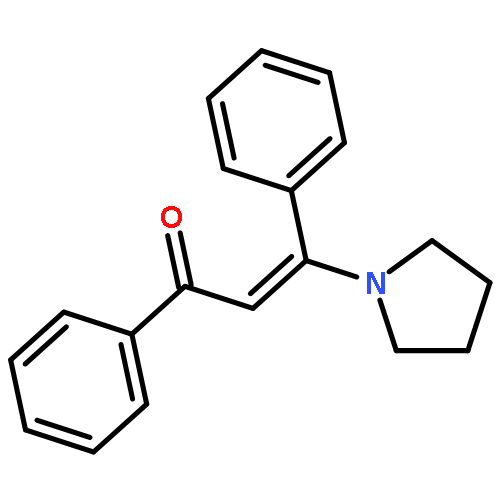 2-Propen-1-one, 1,3-diphenyl-3-(1-pyrrolidinyl)-