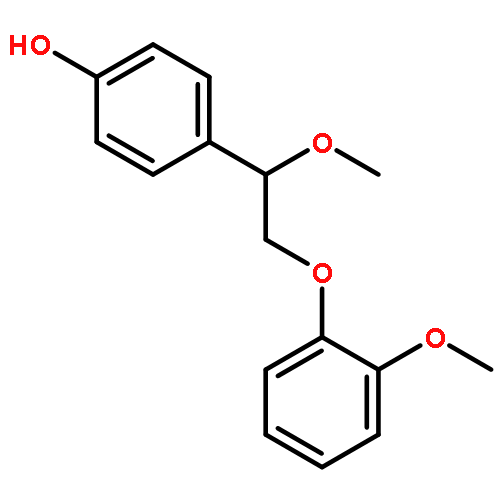 Phenol, 4-[1-methoxy-2-(2-methoxyphenoxy)ethyl]-