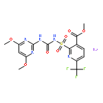 3-Pyridinecarboxylicacid,2-[[[[(4,6-dimethoxy-2-pyrimidinyl)amino]carbonyl]amino]sulfonyl]-6-(trifluoromethyl)-,methyl ester, sodium salt (1:1)