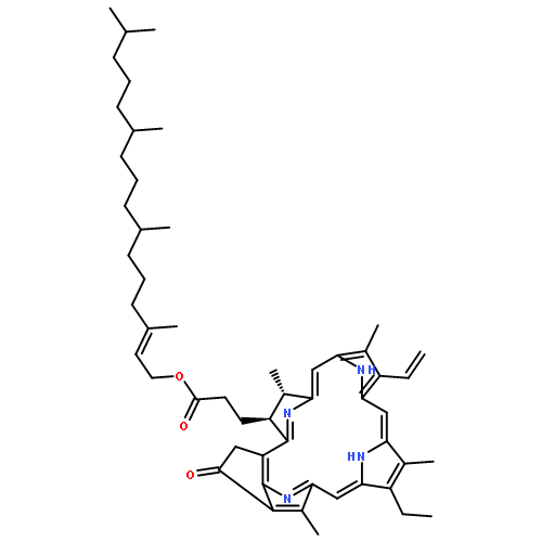 3-Phorbinepropanoic acid, 9-ethenyl-14-ethyl-4,8,13,18-tetramethyl-20-oxo-, 3,7,11,15-tetramethyl-2-hexadecenyl ester, (3S-(3alpha(2E,7S*,11S*),4beta))-