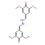 4-[[2-[(3,5-dimethoxy-4-oxocyclohexa-2,5-dien-1-ylidene)methyl]hydrazinyl]methylidene]-2,6-dimethoxycyclohexa-2,5-dien-1-one